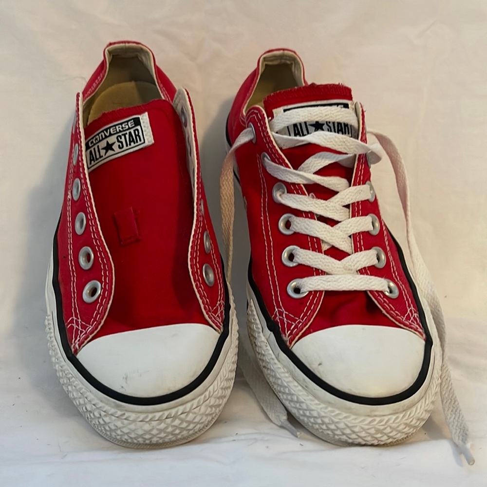 Womens Red Lowtop Converse